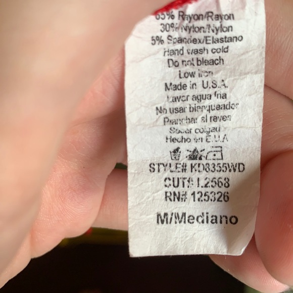 Red halter neck dress Windsor - Picture 6 of 6